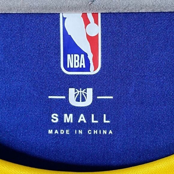 Stephen Curry 30 Golden State Blue Yellow Jersey Basketball NBA Size S - Picture 5 of 7